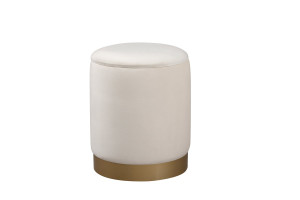 Ozman Round 14 Inch Ottoman In Beige (OT1015BGE) Ozman Round 14 Inch Ottoman In Beige (OT1015BGE)