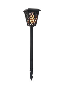 Alvina LED Black Outdoor Pathway Light, Pack Of 2 (LDOD3015-2PK)