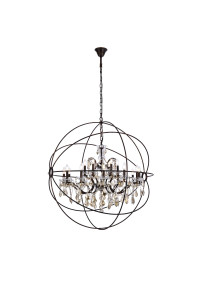 Geneva 18 Light Dark Bronze Chandelier Golden Teak (Smoky) Royal Cut Crystal (1130G43DB-GT/RC) Geneva 18 Light Dark Bronze Chandelier Golden Teak (Smoky) Royal Cut Crystal (1130G43DB-GT/RC)