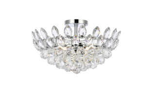 Emilia 18 Inch Flush Mount In Chrome (1105F18C) Emilia 18 Inch Flush Mount In Chrome (1105F18C)