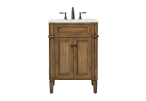 24 Inch Single Bathroom Vanity In Driftwood (VF12524DW)