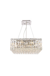 Maxime 12 Light Chrome Chandelier With Clear Crystal (V2032D20C/RC)