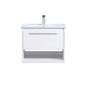 24 Inch Single Bathroom Floating Vanity In White (VF43024WH) 24 Inch Single Bathroom Floating Vanity In White (VF43024WH)