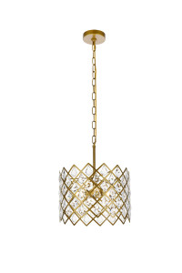 Lyla 13 Inch Pendant In Brass (1111D13BR) Lyla 13 Inch Pendant In Brass (1111D13BR)