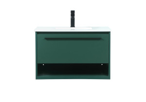 30 Inch Single Bathroom Vanity In Green (VF43530MGN)