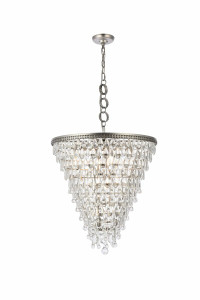 Nordic 7 Light Antique Silver Chandelier Clear Royal Cut Crystal (1219D24AS/RC) Nordic 7 Light Antique Silver Chandelier Clear Royal Cut Crystal (1219D24AS/RC)