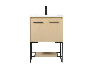 24 Inch Single Bathroom Vanity In Maple (VF42524MMP)