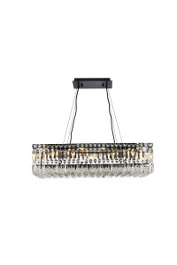Maxime 28 Inch Black Chandelier (V2034D28BK/RC)
