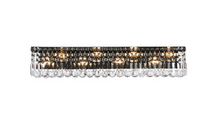 Maxime 36 Inch Black Wall Sconce (V2032W36BK/RC)