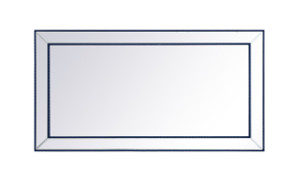 Iris Beaded Blue Rectangular Mirror (MR33260BL)