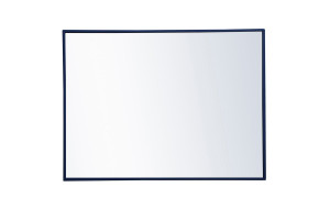 Metal Frame Rectangle Mirror 24X 32 Inch In Blue (MR4071BL)