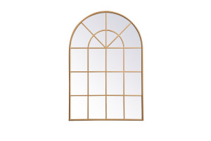 Metal Windowpane Mirror 36 Inch X 53 Inch In Brass (MR613653BR) Metal Windowpane Mirror 36 Inch X 53 Inch In Brass (MR613653BR)