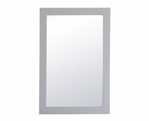 Aqua Rectangle Vanity Mirror 24 Inch In Grey (VM22436GR) Aqua Rectangle Vanity Mirror 24 Inch In Grey (VM22436GR)