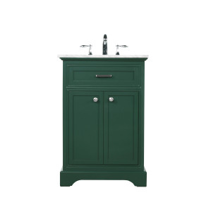 Americana 24" Single Green Bathroom Vanity (VF15024GN)
