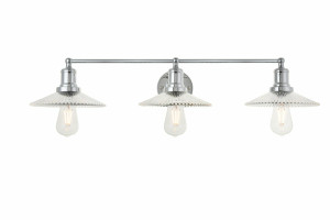 Waltz 3 Light Chrome Bath Sconce (LD4040W33C)