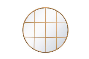 Metal Windowpane Mirror 36 Inch X 36 Inch In Brass (MR633636BR) Metal Windowpane Mirror 36 Inch X 36 Inch In Brass (MR633636BR)