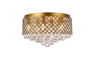 Tully 6 Lights Brass Flush Mount (LD5010F18BR) Tully 6 Lights Brass Flush Mount (LD5010F18BR)