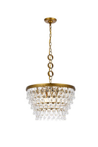 Nordic 5 Lights Brass Pendant (1219D19BR/RC)