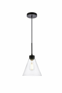 Mera 1 Light Black Pendant (LD2501BK)