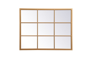 Motif Brass Windowpane Mirror (MR623240BR)