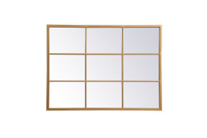 Motif Brass Windowpane Mirror (MR623648BR)