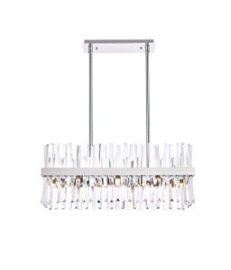 Serephina 30 Inch Crystal Rectangle Chandelier Light In Chrome (6200G30C)