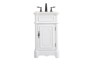 Francis 19" Single Antique White Bathroom Vanity (VF30419AW)