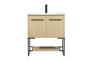 30 Inch Single Bathroom Vanity In Maple (VF42530MMP)