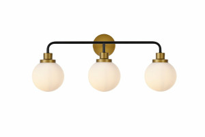 Hanson 3 Lights Bath Sconce In Black With Brass With Frosted Shade
(LD7034W28BRB) Hanson 3 Lights Bath Sconce In Black With Brass With Frosted Shade
(LD7034W28BRB)