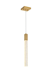 Weston 1 Light Pendant In Satin Gold (2066D5SG)