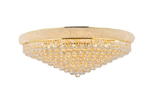 Primo 20 Light Gold Flush Mount Clear Royal Cut Crystal (V1800F36G/RC)