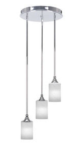 Empire 3 Light Cluster Pendalier In Chrome (2143-CH-3001)