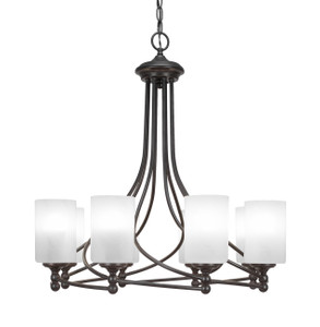 Capri 8 Light Chandelier In Dark Granite (908-DG-3001)
