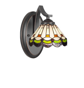 Zilo 1 Light Wall Sconce In Dark Granite (551-DG-9395)