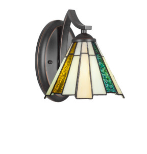 Zilo 1 Light Wall Sconce In Dark Granite (551-DG-9335)