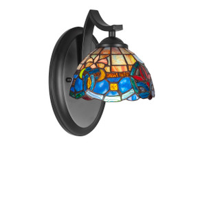 Zilo 1 Light Wall Sconce In Matte Black (551-MB-9355)