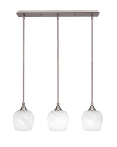 Stem 3 Light Linear Pendalier In Brushed Nickel (25-BN-4811) Stem 3 Light Linear Pendalier In Brushed Nickel (25-BN-4811)