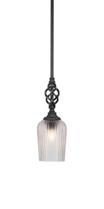 Elegante 1 Light Mini Pendant In Matte Black (80-MB-4250)