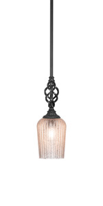 Elegante 1 Light Mini Pendant In Matte Black (80-MB-4253)