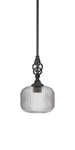Elegante 1 Light Mini Pendant In Matte Black (80-MB-4610) Elegante 1 Light Mini Pendant In Matte Black (80-MB-4610)