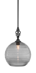 Elegante 1 Light Mini Pendant In Matte Black (80-MB-5142)