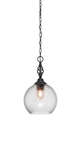 Elegante 1 Light Pendant In Matte Black (82-MB-4352) Elegante 1 Light Pendant In Matte Black (82-MB-4352)