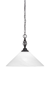 Elegante 1 Light Pendant In Matte Black (82-MB-2161)
