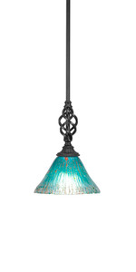 Elegante 1 Light Mini Pendant In Matte Black (80-MB-458)