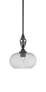 Elegante 1 Light Mini Pendant In Matte Black (80-MB-204)