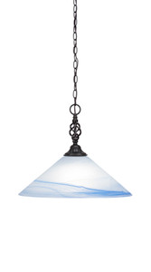Elegante 1 Light Pendant In Matte Black (82-MB-514)