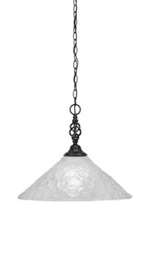 Elegante 1 Light Pendant In Matte Black (82-MB-411)