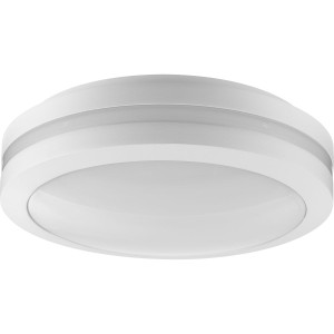 Hard Nox Collection White 12" Die Cast Round Flush Mount Light (P550112-028-30)