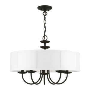 Brookdale 5 Light Black Pendant Chandelier (42985-04)