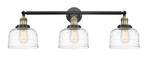 Bell 3 Light Vanity In Black Antique Brass (205-BAB-G713)